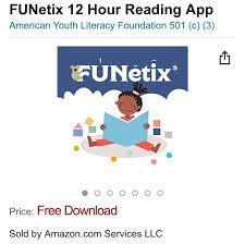 The FUNetix® 12 Hour Reading App Launches a Nationwide Challenge to Give Away 21,000 Kindle Fire Tablets to Children Who Are Struggling With Reading