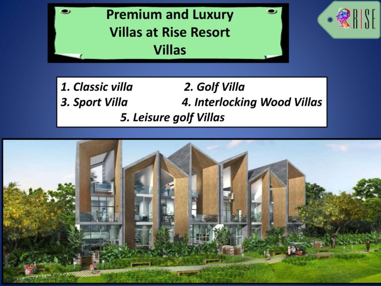 Premium and Luxury Villas at Rise Resort Villas