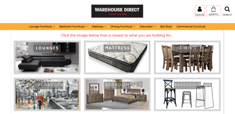 Warehouse Direct Furniture Introduces Online Shopping of Full Line of Furniture and Home Decorations