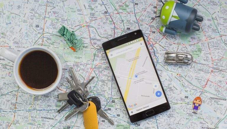 Using Google Maps Go, the light version of Google Maps